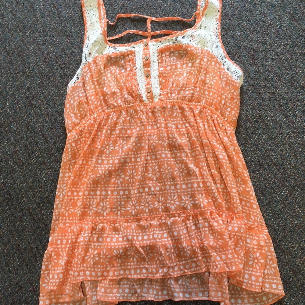 EUC Maurice’s sheer tank top size 3 Plus